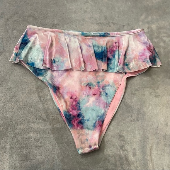 New! Beach Riot Poppy daisy candy skies tie dye bikinis bottom 24995 - Picture 3 of 8